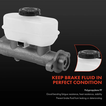Brake Master Cylinder with Reservoir for Ford E-150 Econoline (1992–1993) F2UZ-2140-A, F2UZ-2140-B, M390117
