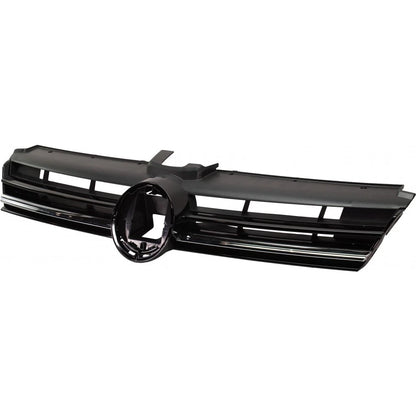 Grille for Volkswagen Golf (2018–2020) Textured Black w/ Chrome Molding VW1200176