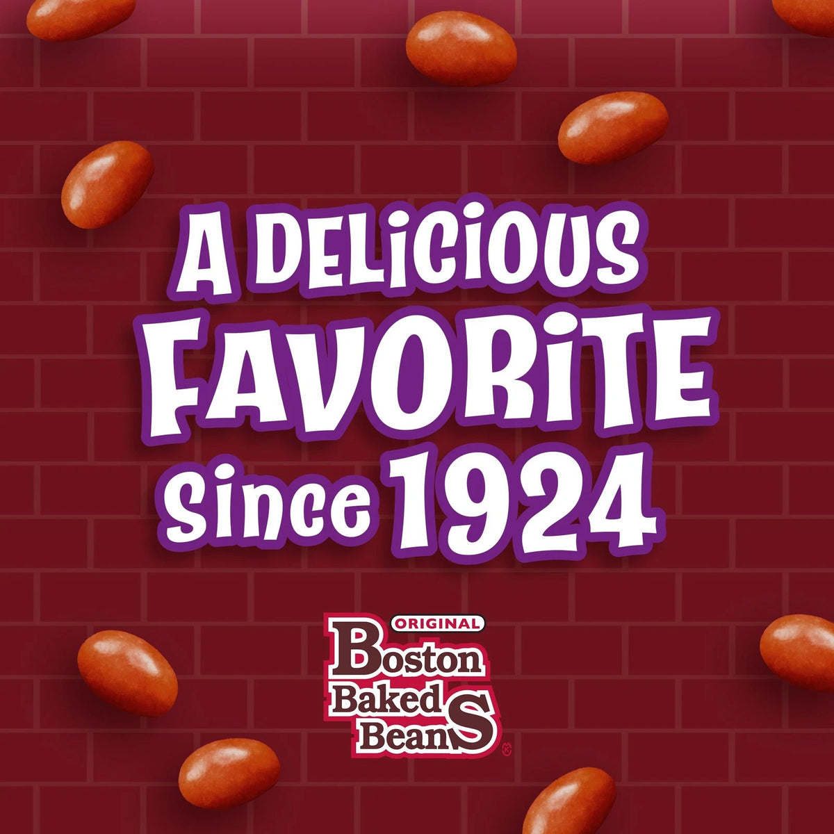 Pack of 12 Boston Baked Beans Candy-Coated Peanuts Sweet & Salty
