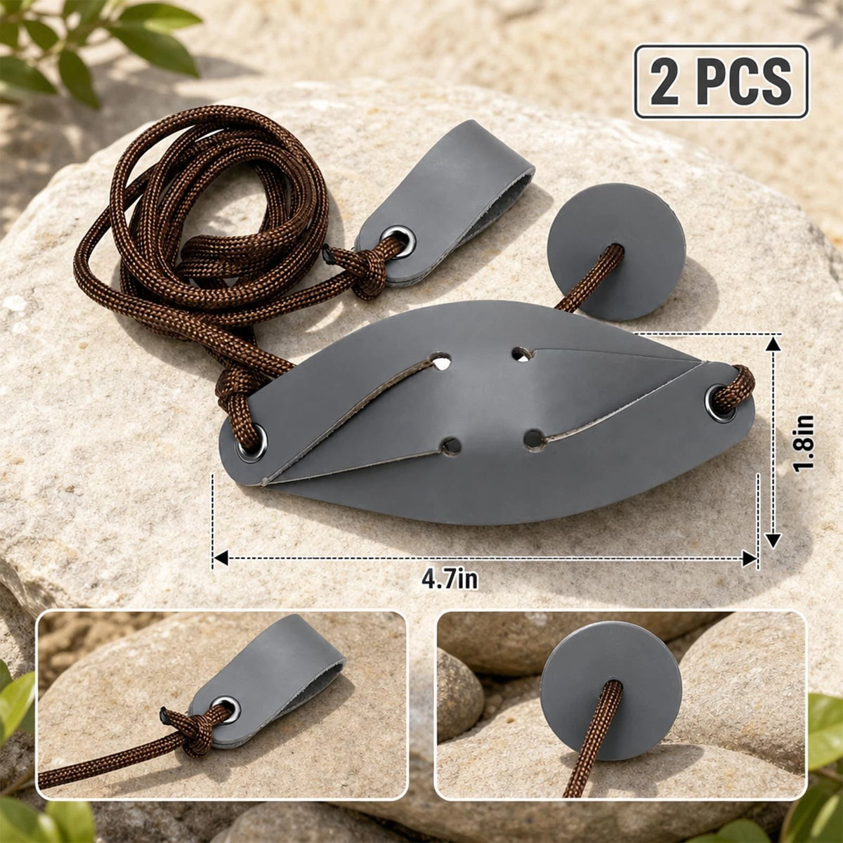 2Pcs Shepherd Sling for Outdoor Throwing (No Known Part Numbers)