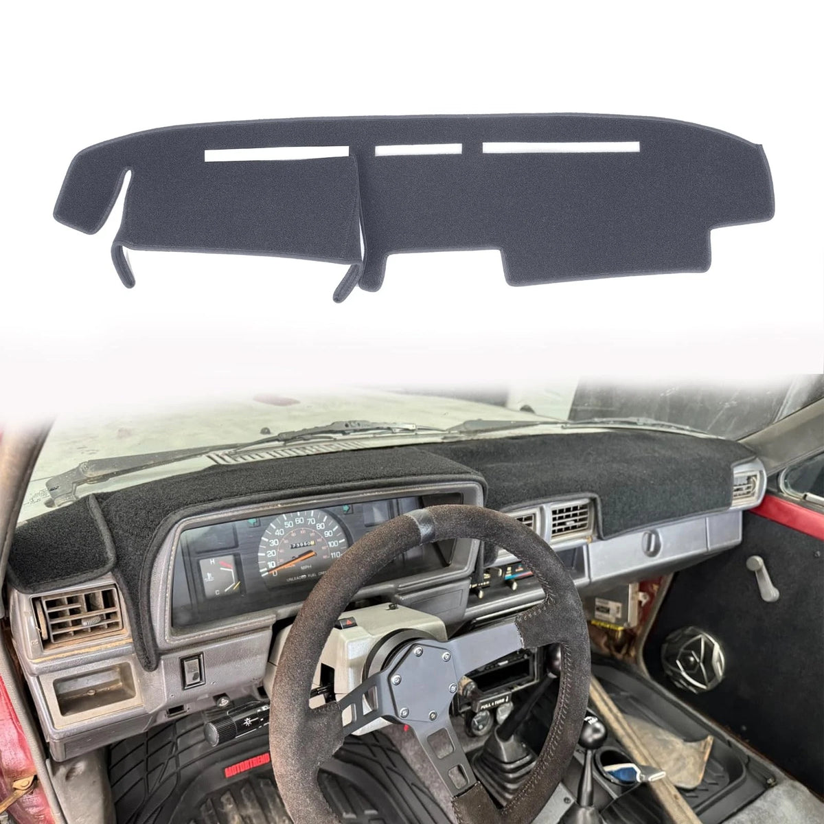 Dash Cover Mat for 1984-1988 Chevrolet (Dark Gray)