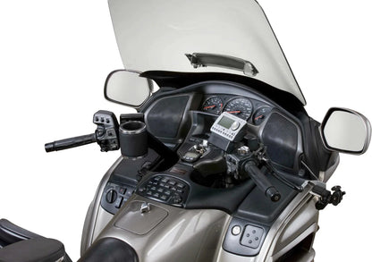KRUZER KADDY Perch Mount Holder for Motorcycle (600) - Black/Chrome