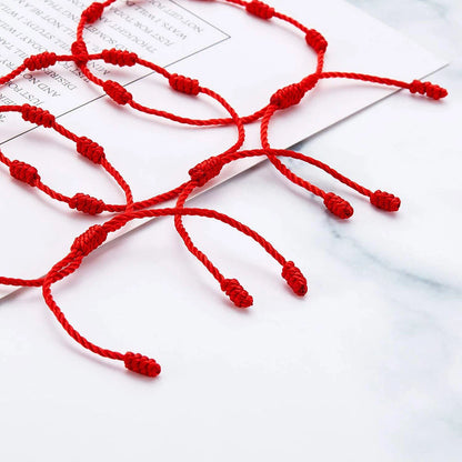 6PCS Lucky Red String Bracelet Kabbalah Amulet Protection Rope
