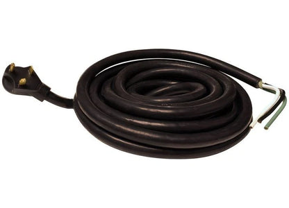 Valterra A10-3025ENDBK 30A Male Plug to Bare Wire RV Power Cord 25ft