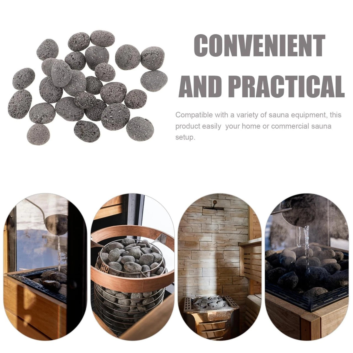1kg Steam Sauna Stones for Small Heater