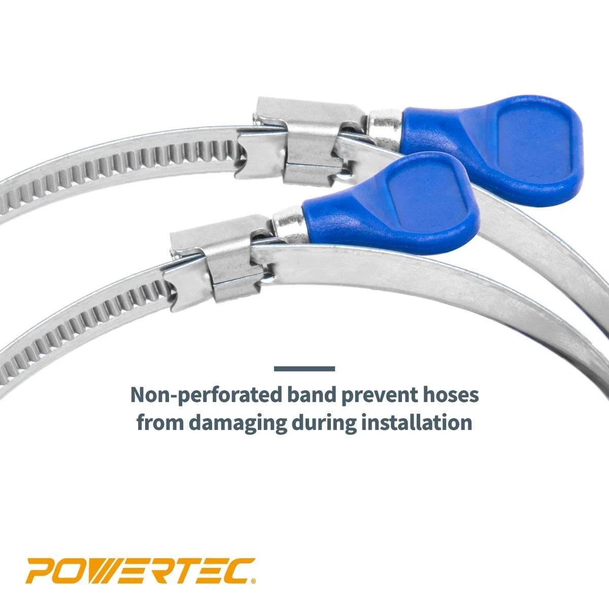 Set of 5 Powertec 70127 2-1/2 Inch Key Hose Clamps
