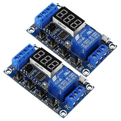 2X 1-Way Relay Module Power-off Trigger Delay Cycle Timer Switch