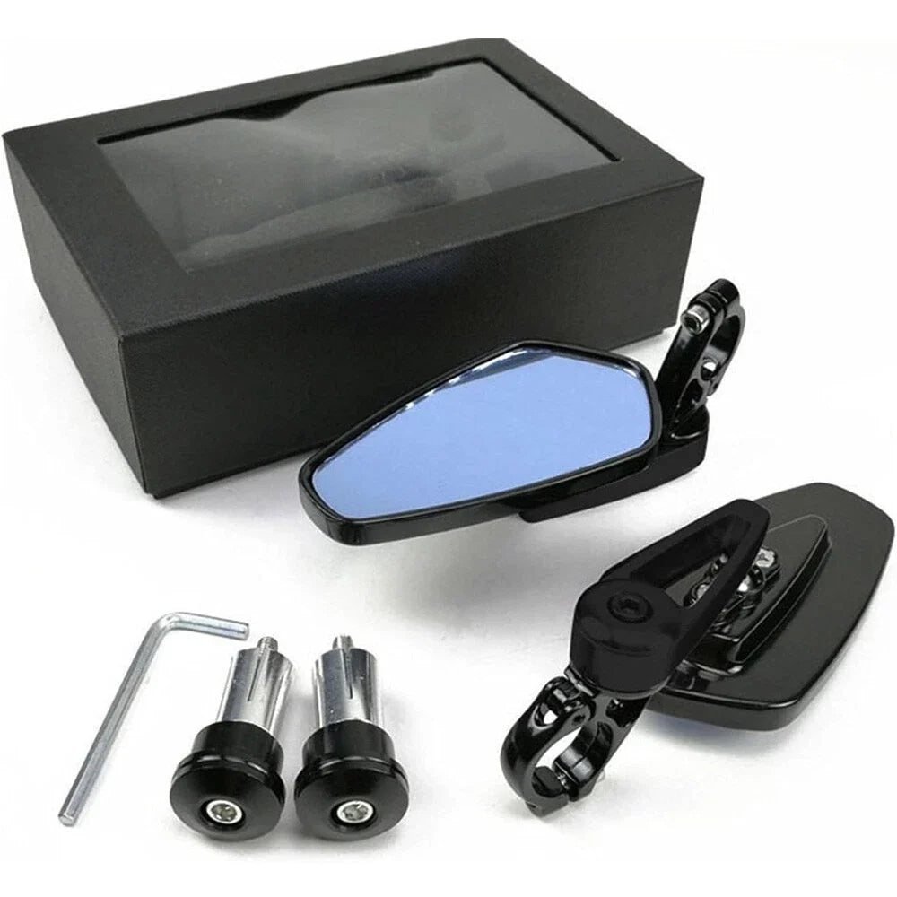 7/8" Handlebar End Rearview Side Mirror for Honda Yamaha Motorcycle
