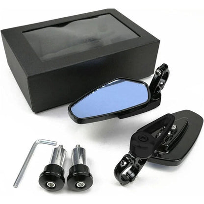 7/8" Handlebar End Rearview Side Mirror for Honda Yamaha Motorcycle