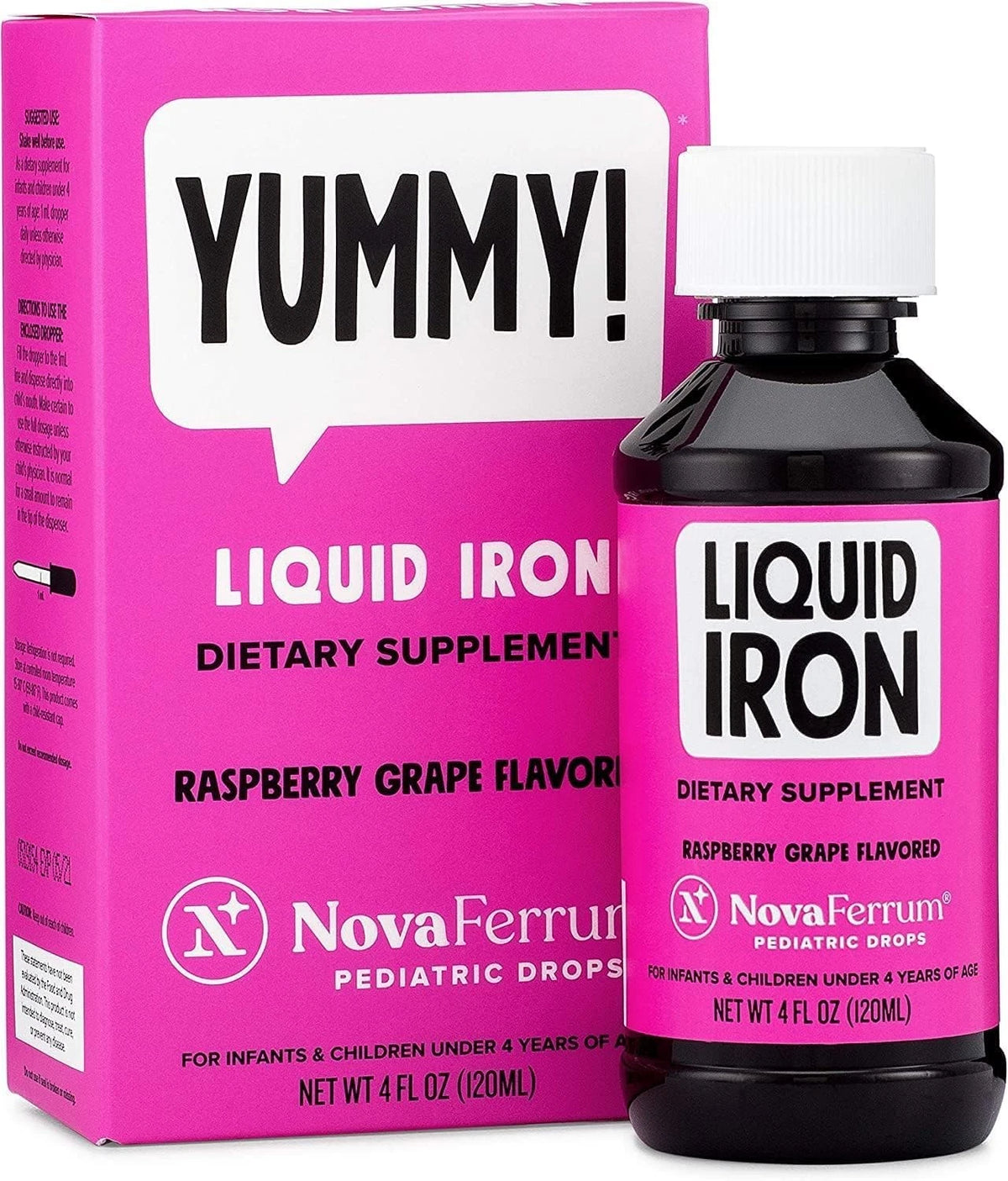 Pediatric Liquid Iron Drops 4 Fl Oz for Children (Pack of 1)