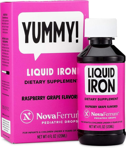 Pediatric Liquid Iron Drops 4 Fl Oz for Children (Pack of 1)