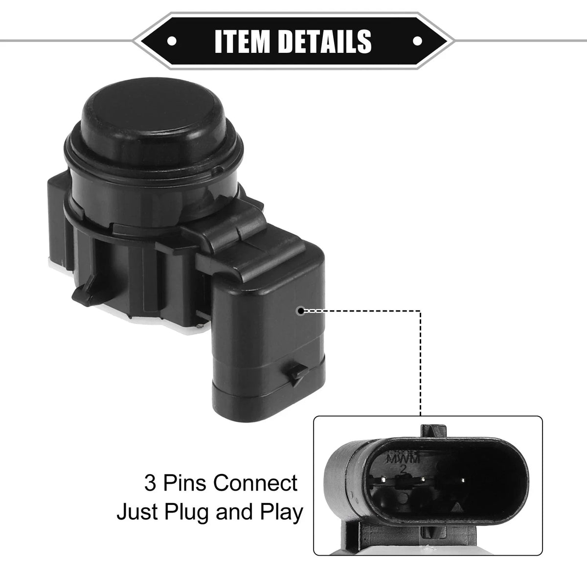 2X PDC Reverse Parking Assist Sensor 5NL22FQDAA for Dodge Jeep 