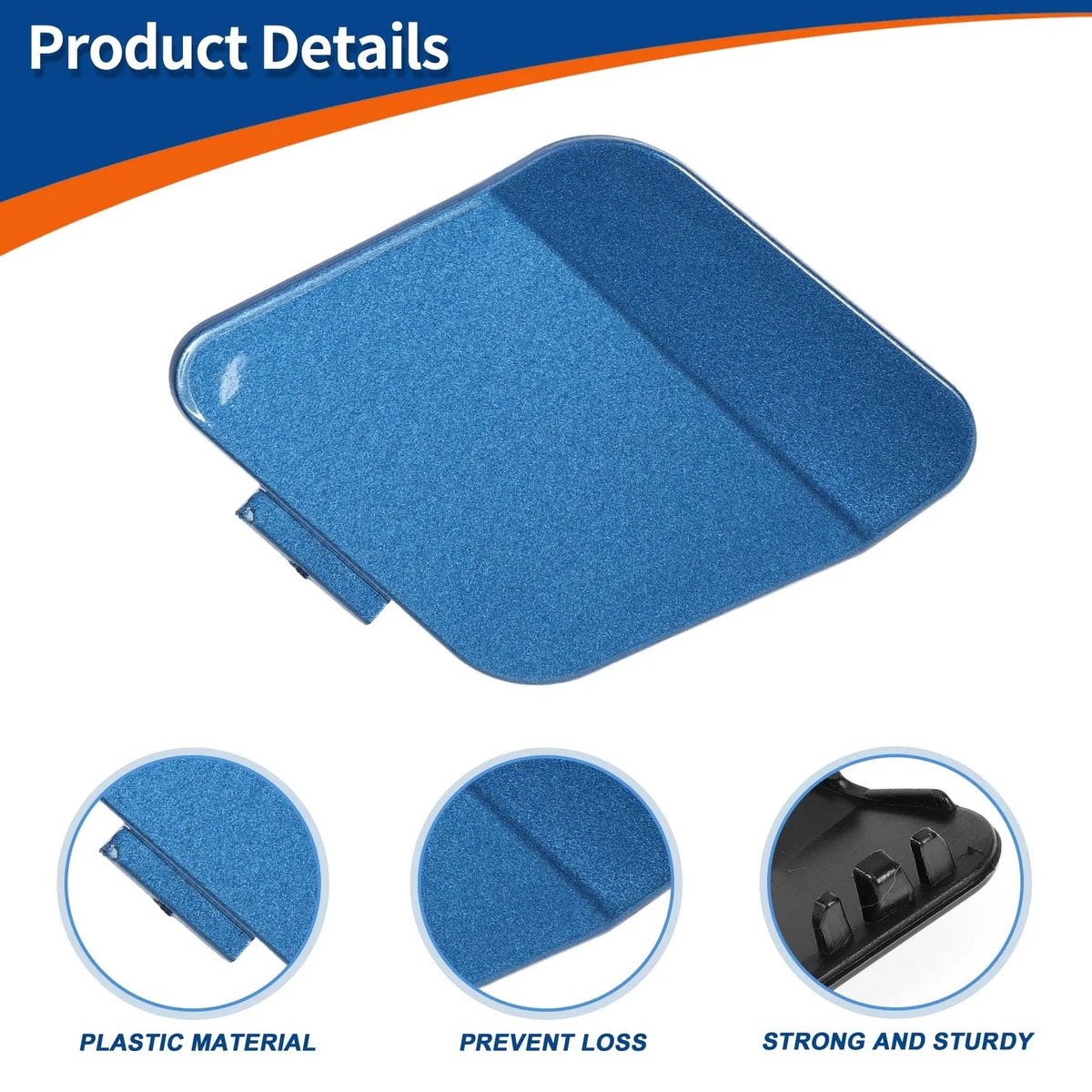 Tow Hook Cover for BMW (2012–2019) No. 51118053828 Estoril Blue Metallic