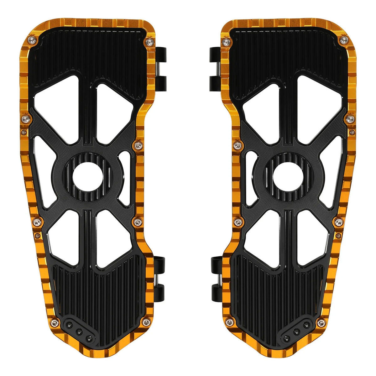 Driver Footboards for Harley Street Road Glide (2009–2023) Black Gold