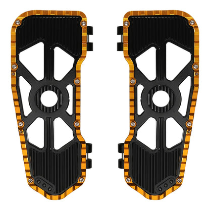 Driver Footboards for Harley Street Road Glide (2009–2023) Black Gold