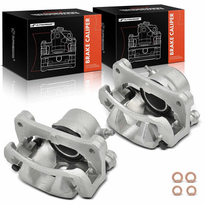 A-Premium Pair Front Brake Calipers with Brackets for Mazda Miata (1990–1993) - NA1033990C, NA013371X, N00133990