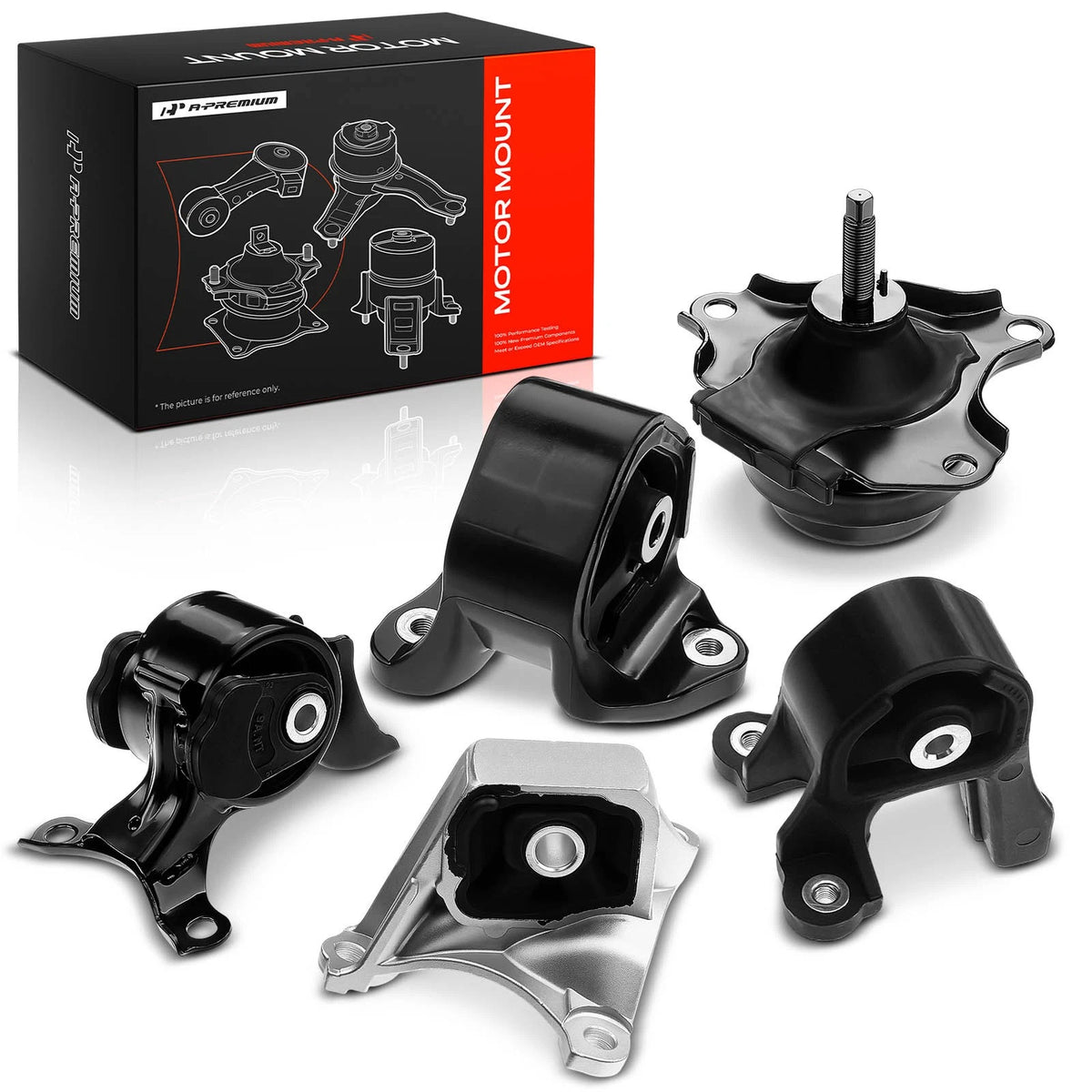 Set of 5 Engine Motor & Transmission Mounts for Honda CR-V (2002–2006) A4549 A6596 A65010 A4504 A4528