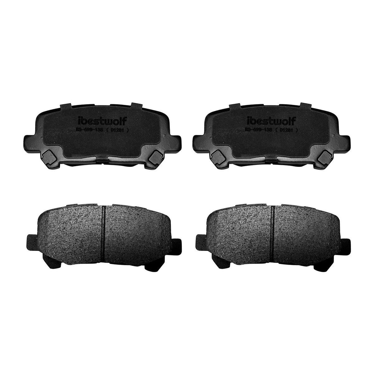 Rear Ceramic Brake Pads for Acura MDX, Honda Odyssey (2007–2017) - D1281, P-1281, 1281