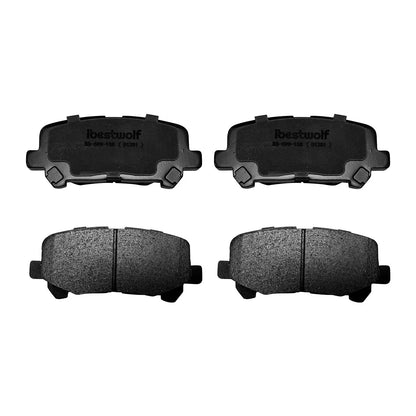 Rear Ceramic Brake Pads for Acura MDX, Honda Odyssey (2007–2017) - D1281, P-1281, 1281