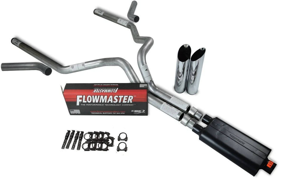 3" Dual Exhaust Kit for Chevy GMC 1500 (2007–2014) Flowmaster 50 Series