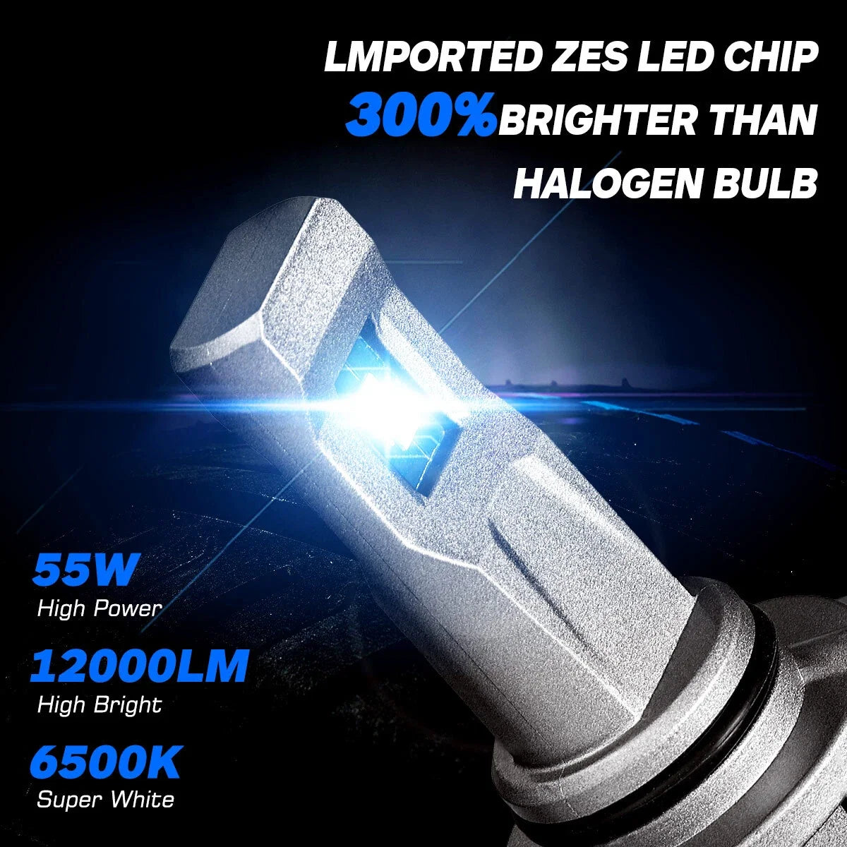 2X Canbus HB4 9006 LED Headlight Low Beam Bulbs for