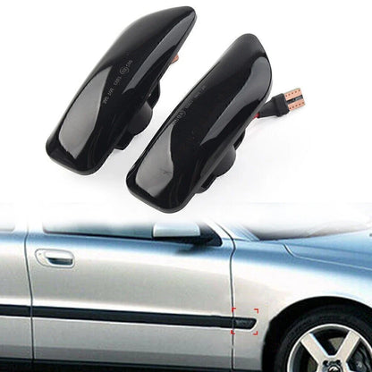 Dynamic Smoked LED Side Marker Turn Signal Light for Volvo S60 S80 V70 XC90 (2000–2010)
