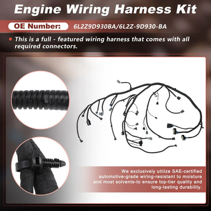 Engine Wire Harness for Ford Explorer, Mercury Mountaineer (2002–2005) 6L2Z-9D930-BA