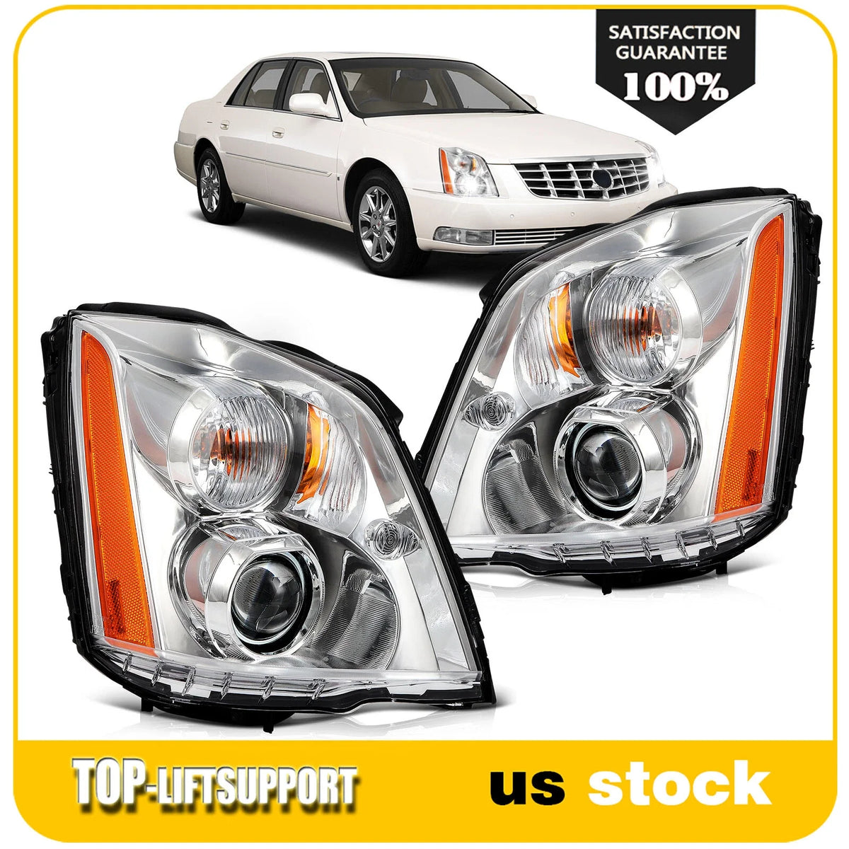 Headlight Assembly for Cadillac DTS (2006–2011) HID Xenon Projector