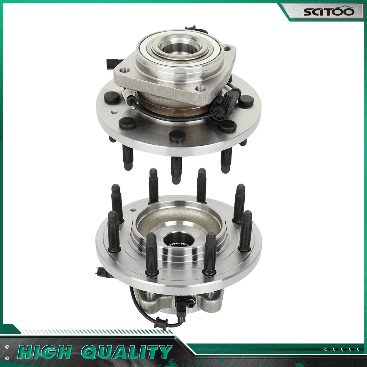2X Wheel Bearing Hub Assembly for Chevy Silverado 2500 3500 HD (2001–2019)