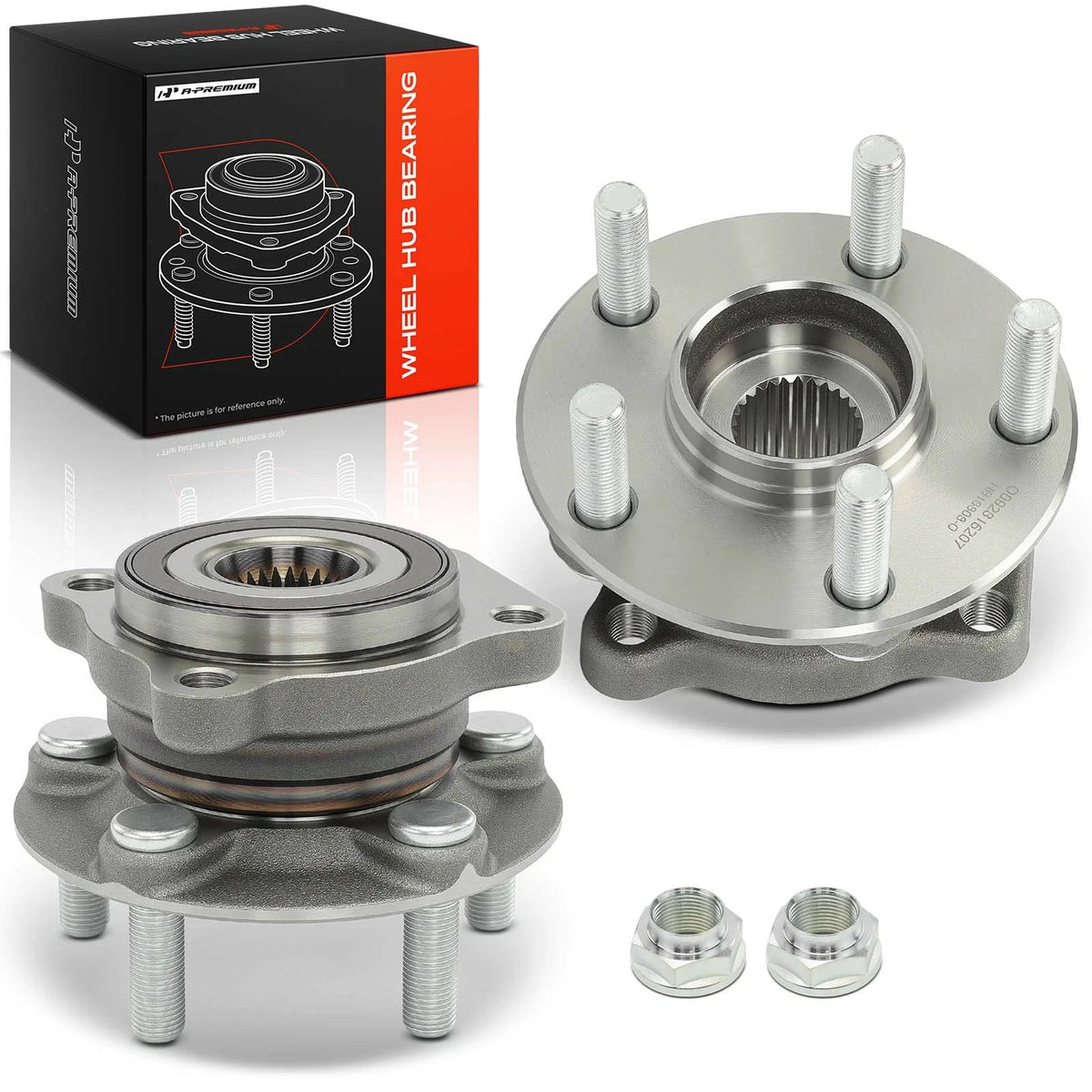 2X Front Wheel Hub & Bearing Assembly for Subaru Forester (2009–2014) 28373FG000, 513303