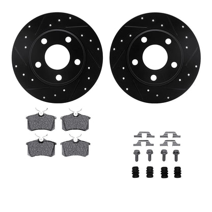 2X Brake Disc and Pad Kit for Audi Allroad Quattro (2001–2005) WHUH1-73032