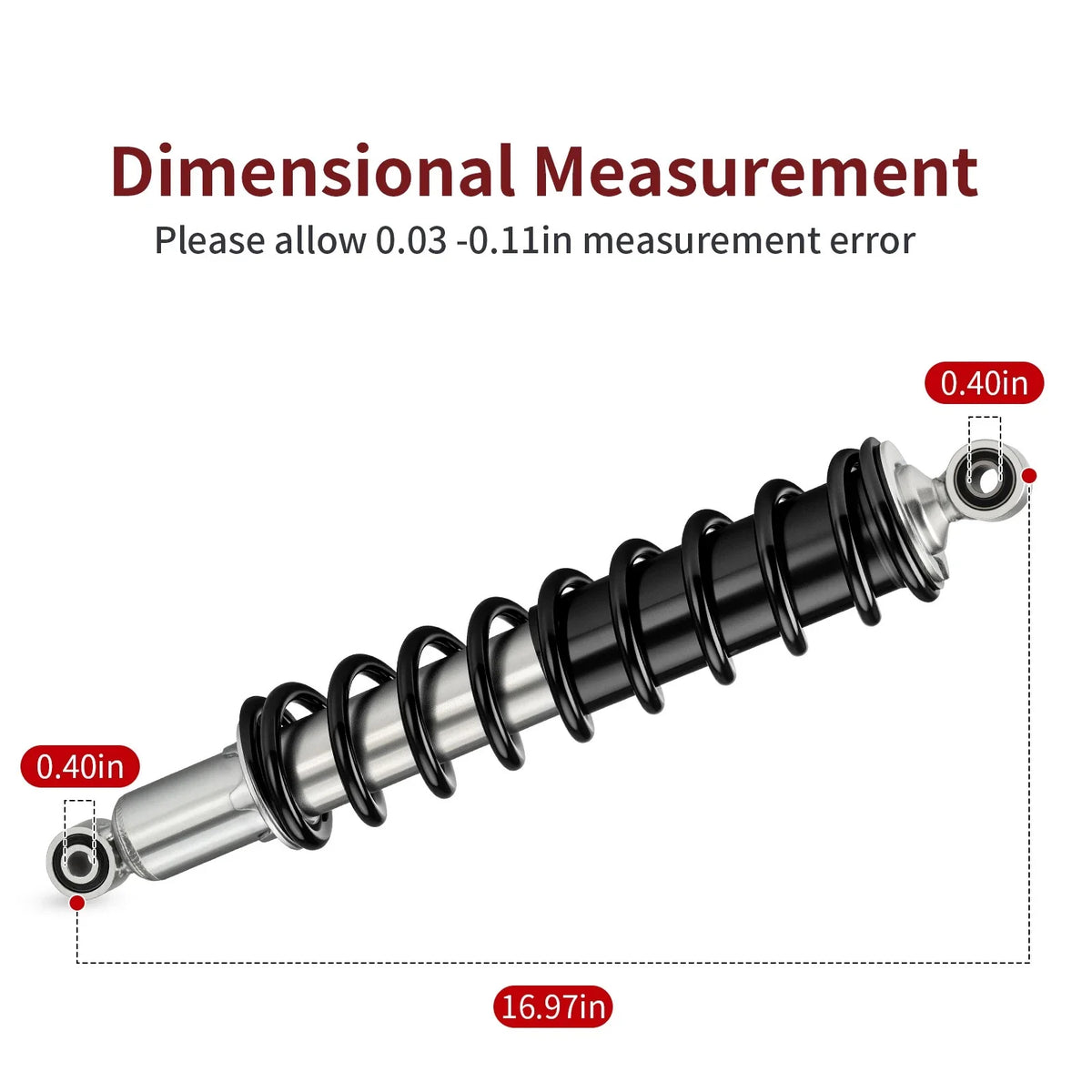 Pair of Front Left/Right Shocks for Honda Rubicon 500 TRX500FA (2001–2009, 2011–2014)
