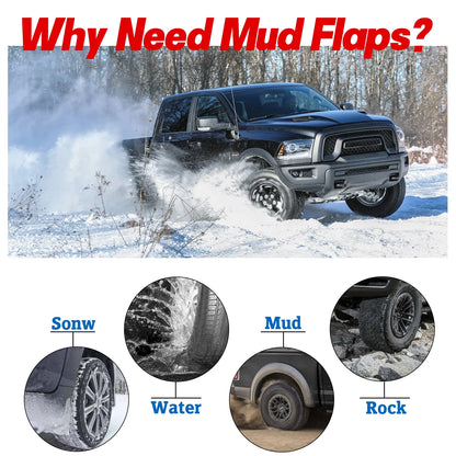 Splash Guards Mud Flaps for Ram 1500 2500 3500 (2009–2018)