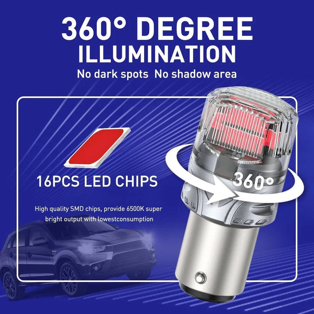 2X 1157 LED Bulb Tail Stop Brake Turn Signal Light for (7528 2357 7507)
