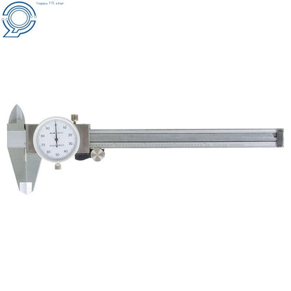 2X Dial Caliper Stainless Steel 6 In Shockproof Gauge 0.001" Accuracy