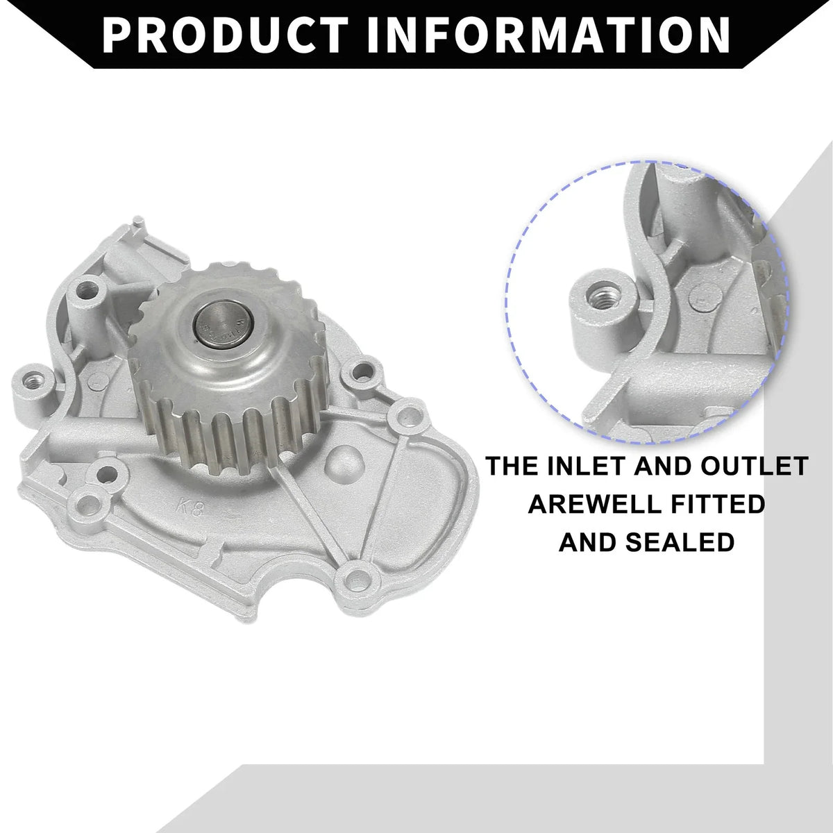 Water Pump for Honda Civic Acura Integra (No. 19200PT2003) with Rubber Ring Kit
