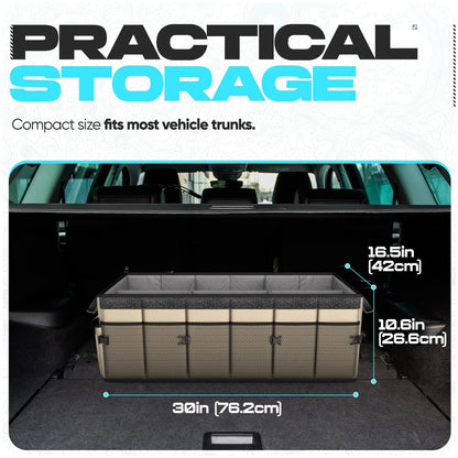 Trunk Organizer with Cooler for SUV (105L)