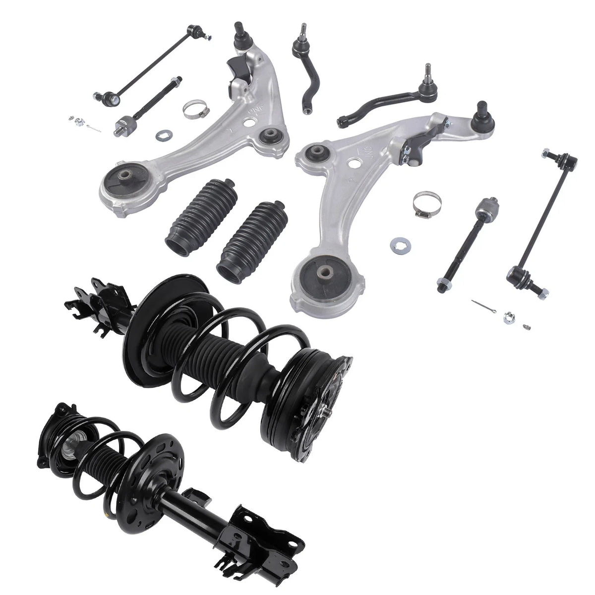 Set of 12 Front Suspension Kit with Lower Control Arms for Nissan Altima (2007–2013)