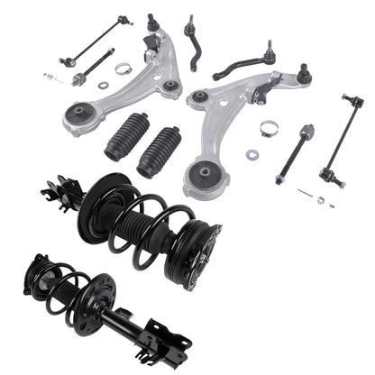 Set of 12 Front Suspension Kit with Lower Control Arms for Nissan Altima (2007–2013)