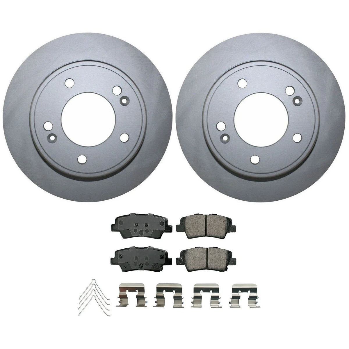 Rear Brake Kit 262mm Disc & Akebono Ceramic Pads for Elantra GT Veloster Soul (2013–2019)
