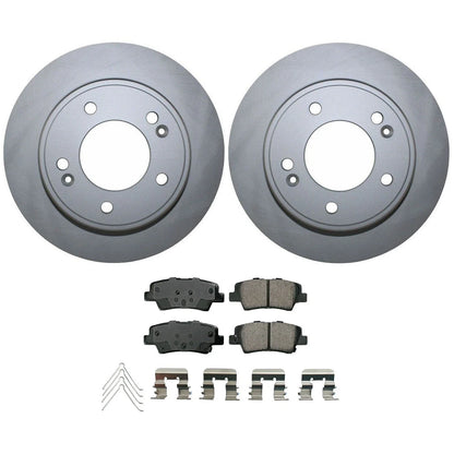 Rear Brake Kit 262mm Disc & Akebono Ceramic Pads for Elantra GT Veloster Soul (2013–2019)