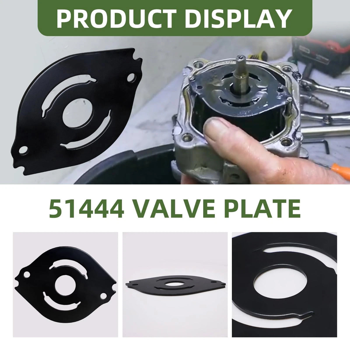 Valve Plate for Hydro-Gear PG Series Hydraulic Pump (Black)