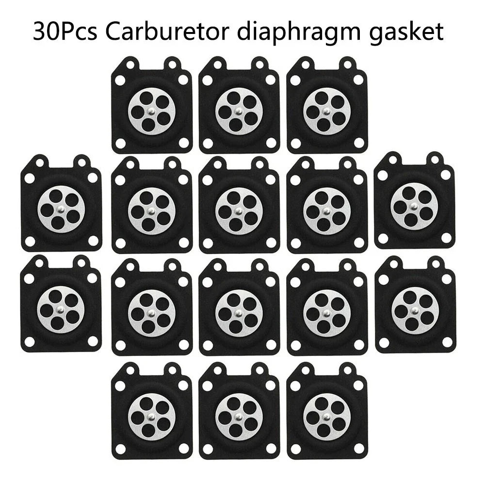 30Pcs Carburetor Metering Diaphragm Gasket for Walbro (95-526-9, 95-526)