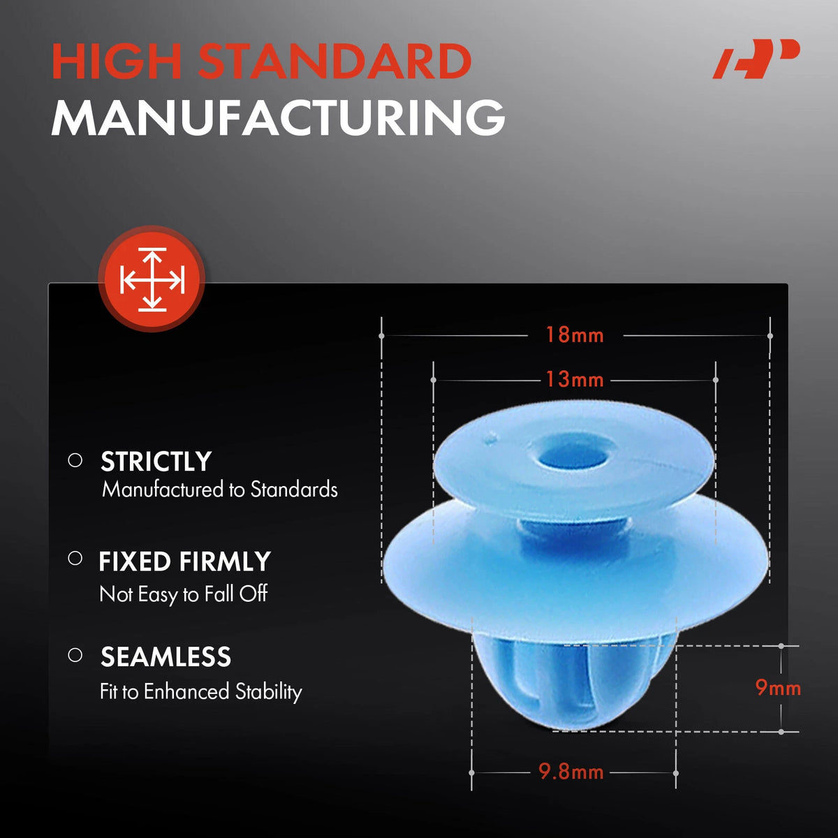 20Pcs Nylon Rocker Moulding Retainer Clips for Mitsubishi L200 (MU000977, 22462)