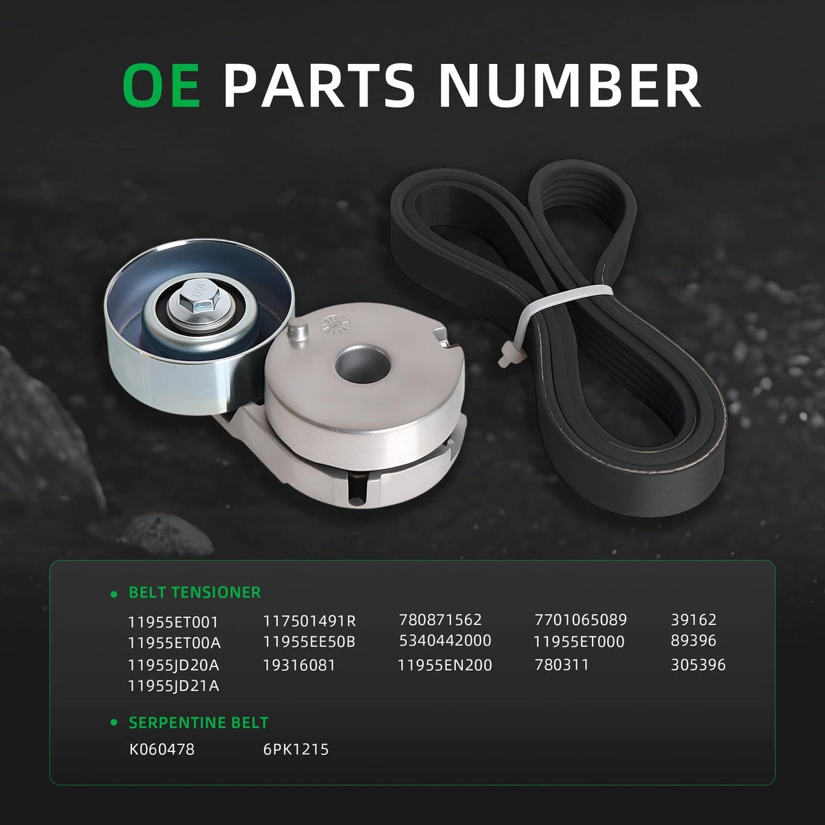 Belt Tensioner and Serpentine Kit for Nissan Sentra (2010–2019)