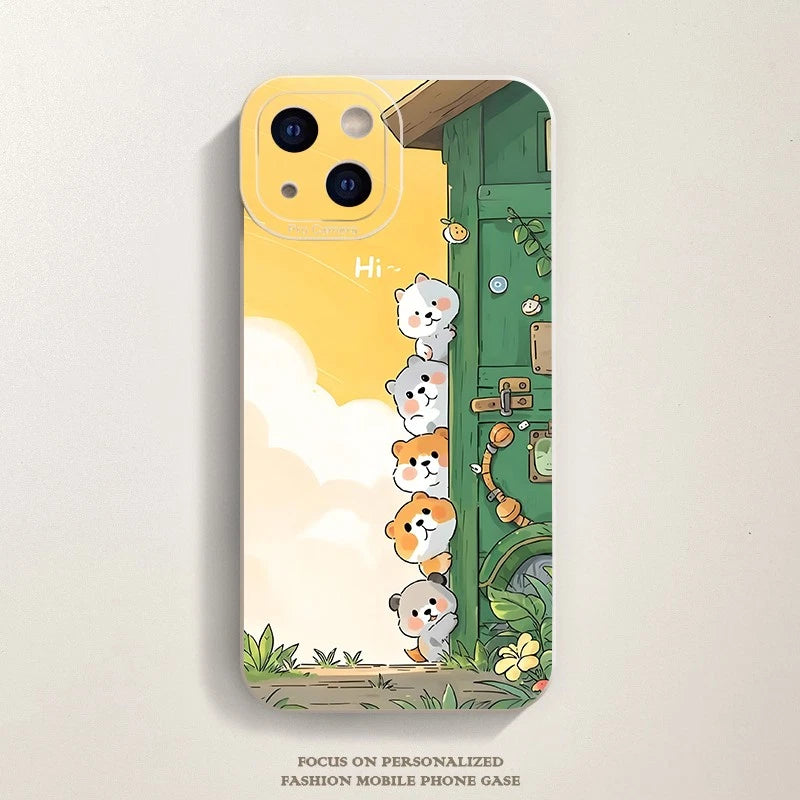 TPU Protective Case for iPhone 11 (2019) - Sweet Pastel Cartoon Design