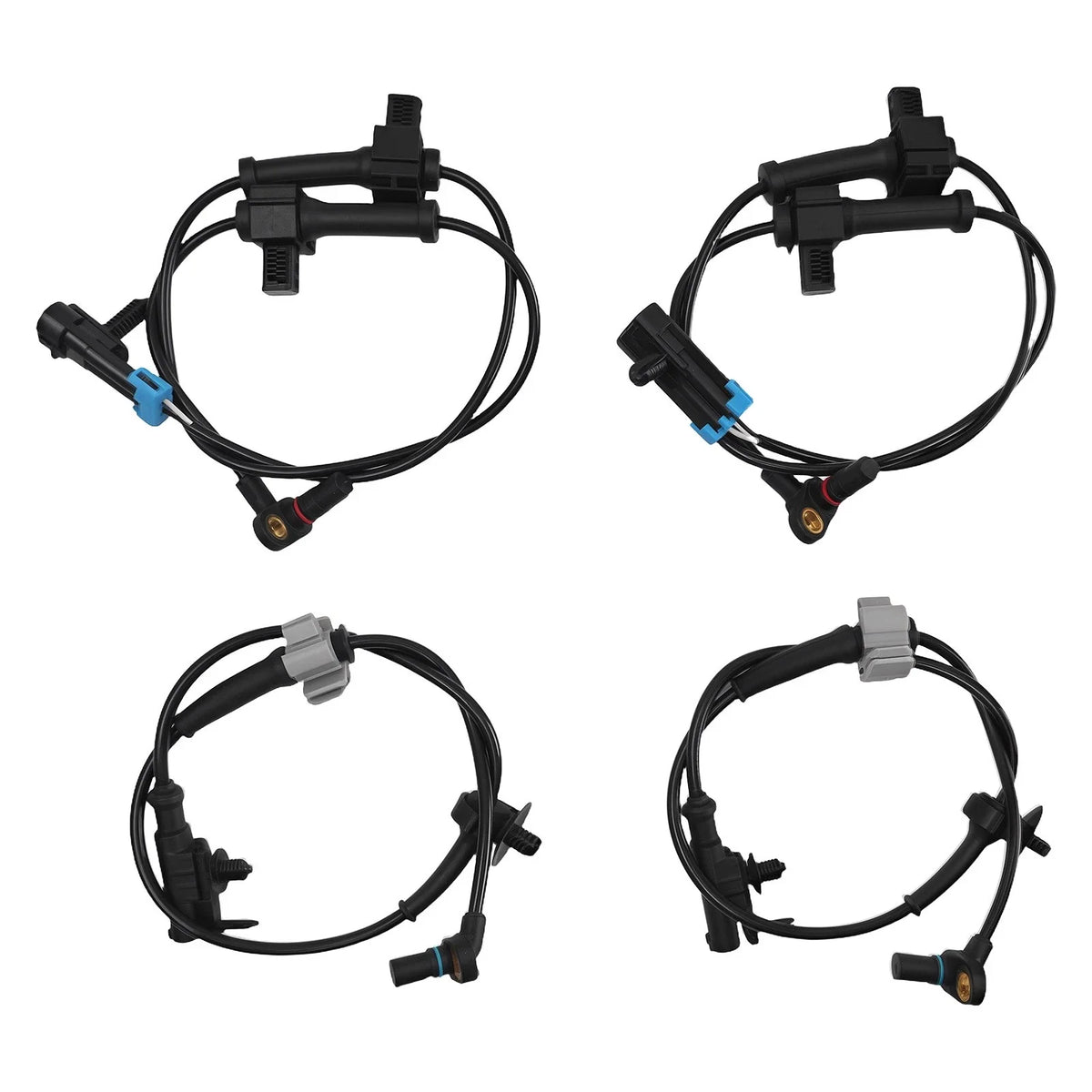 Set of 4 ABS Wheel Speed Sensors for Chevy Silverado 1500 GMC Sierra 1500