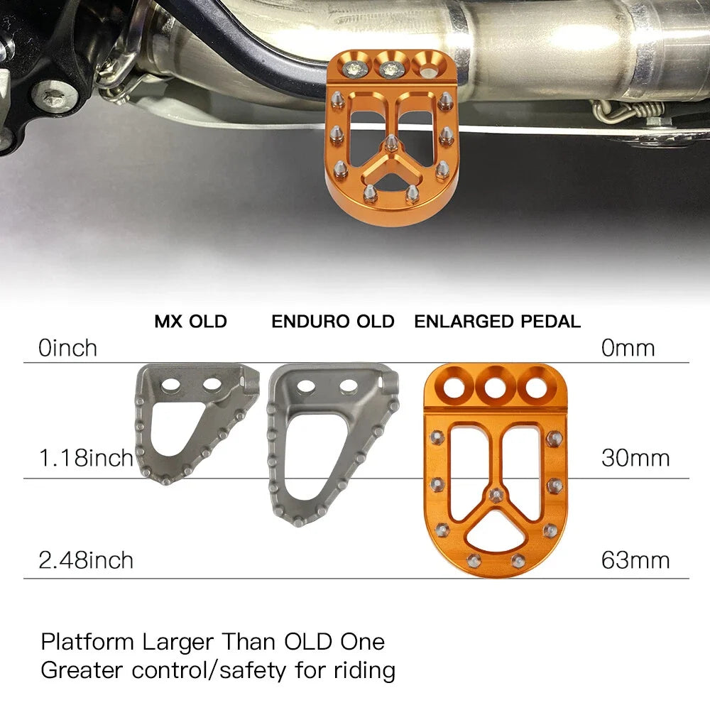 Billet Brake Pedal Lever Pad for KTM 690 Enduro R (2008–Present), 690 SMC R (2019–Present)