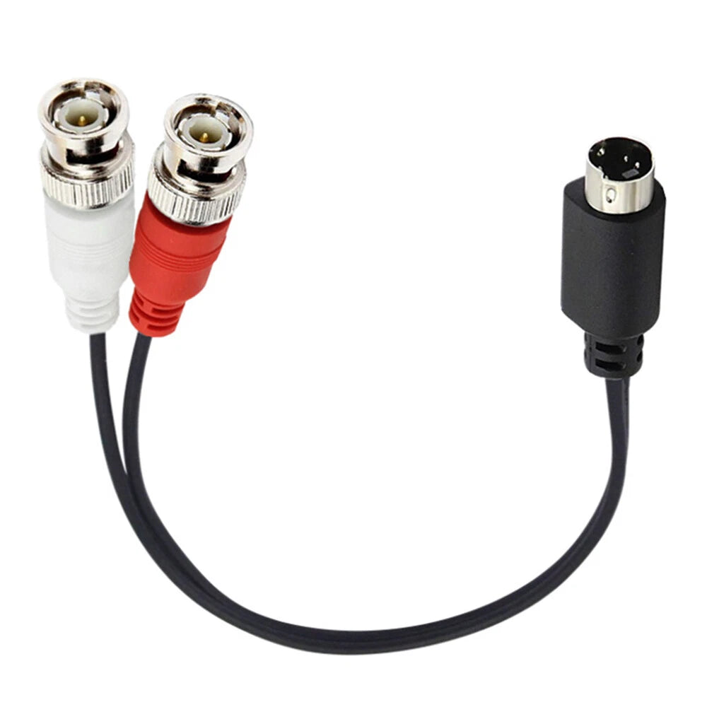 2X S-Video Y Splitter Cable 4Pin SVHS Male to Dual BNC Male Adapter
