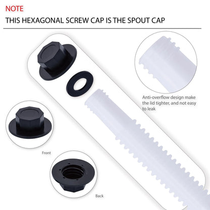 Gas Can Spout Replacement for MEAJOO (1/2/5/10 Gallon)